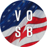 Veteran Owned Small Business logo.