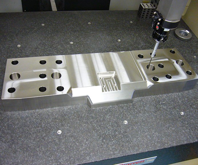 CMM inspection of Billet machined Blow-Out Preventor (BOP) End Plate