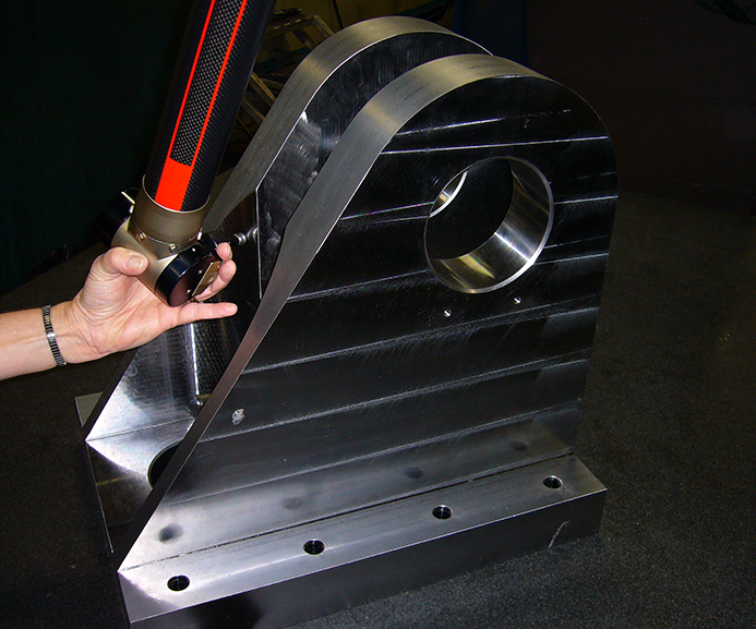 Dimensional inspection of Machined Lifting Eye using Billet’s portable ROMER®, coordinate measuring machine (CMM).
