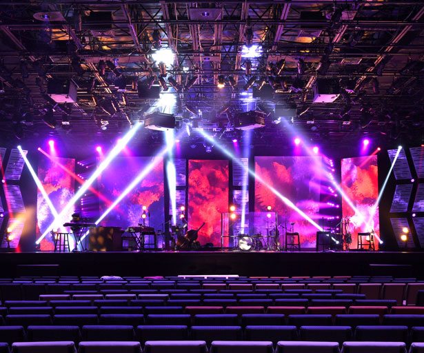 concert lighting and stage